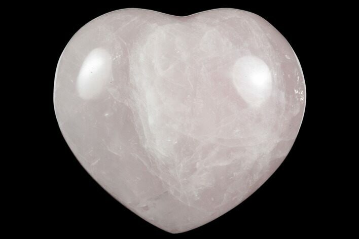 Polished Rose Quartz Heart - Madagascar #184057